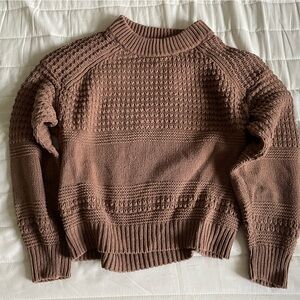 Universal Thread chunky brown crop sweater women’s S
